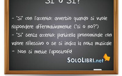 Sì o si: come si scrive?
