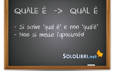 Qual'è o qual è: come si scrive?