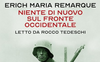 “Niente di nuovo sul fronte occidentale” di Erich Maria Remarque arriva l'audiolibro letto da Rocco Tedeschi
