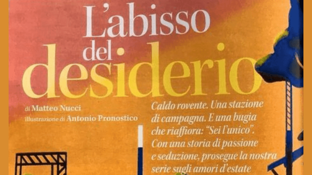 Un racconto breve di Matteo Nucci dedicato agli amori estivi su L'Espresso