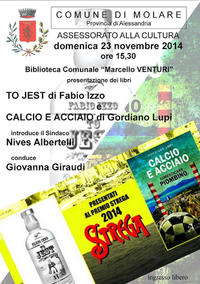 Presentazione dei romanzi di Gordiano Lupi e Fabio Izzo a Molare
