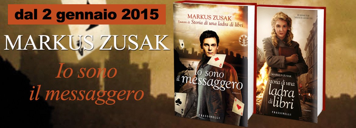 Dopo Storia di una ladra di libri, il nuovo romanzo di Zusak a gennaio in libreria: Io sono il messaggero
