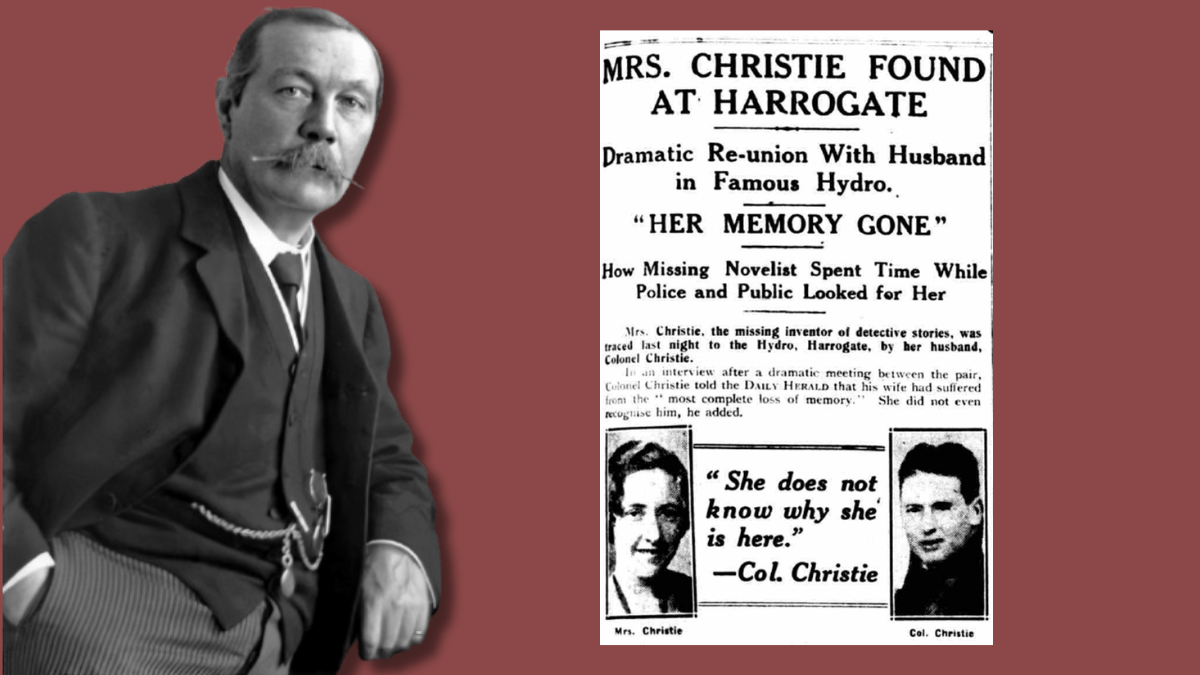 Quando Conan Doyle indagò sulla scomparsa di Agatha Christie