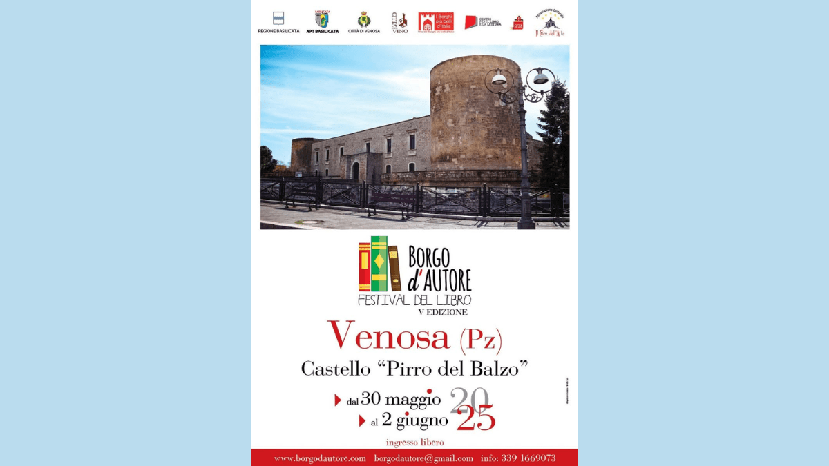 “Borgo d'Autore 2025” a Venosa: la città di Orazio celebra il mese del libro con un festival