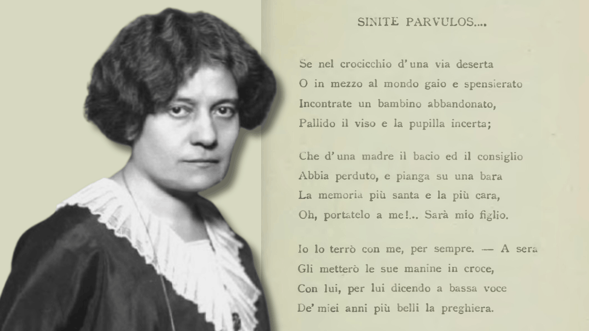“Un bambino abbandonato”, la poesia di Ada Negri sull'accoglienza e la maternità spirituale