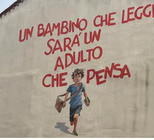 Germano Casone: dalle sculture con i libri alla street art per avvicinare alla lettura