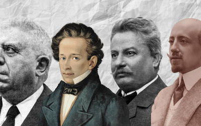 Un confronto tra i maggiori poeti italiani: Leopardi, Pascoli, D'Annunzio, Montale