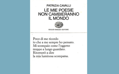 “Le mie poesie non cambieranno il mondo” di Patrizia Cavalli: testo, analisi e significato