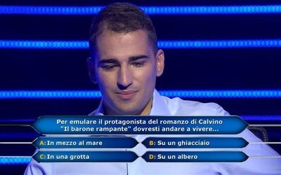 Chi vuol essere milionario, la domanda su Il Barone rampante: sapevate la risposta?