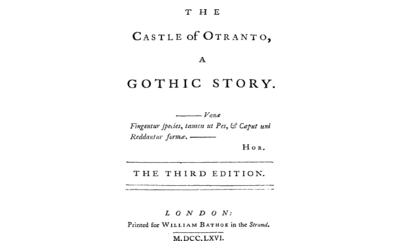 Il romanzo gotico: origine e primi romanzi