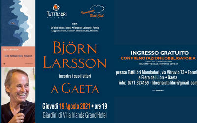 Björn Larsson incontra i lettori a Gaeta: la presentazione di “Nel nome del figlio”