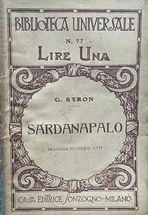 Sardanapalo. Tragedia in cinque atti